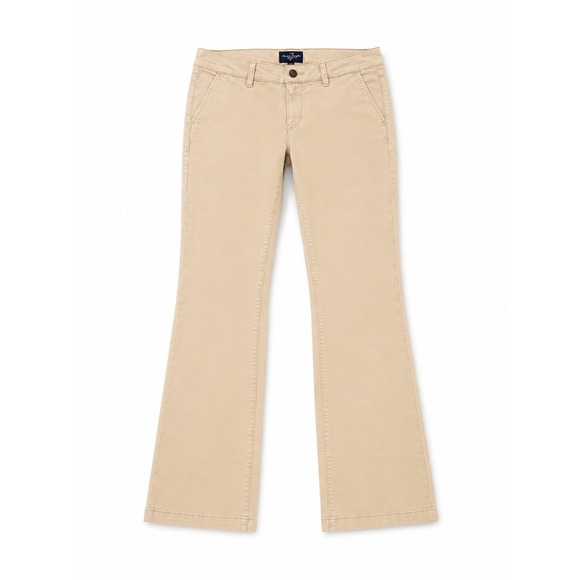 American Eagle Outfitters Pants - American Eagle Kick Boot Stretch Pants Women's 6 Long Khaki Bootcut Flare